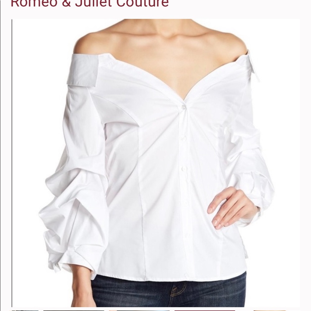 Romeo and Juliet Couture off the shoulder blouse